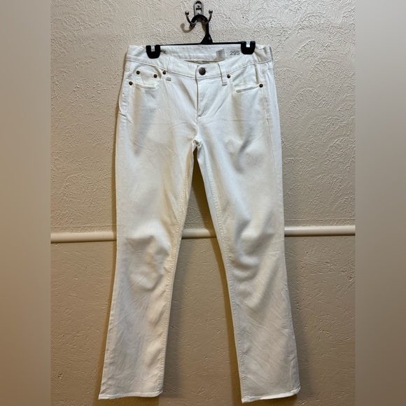 J.Crew White Womens Matchstick Jeans Size 29S Mid-rise Cotton Stretch NWT - Picture 2 of 7